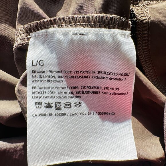 Lululemon Olive Green Bomber Cinch Hem Jacket Sz L (read description!) - Picture 13 of 14